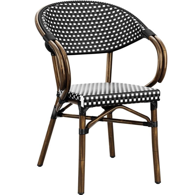 Panda Weave Stacking Outdoor Armchair - 5 Colour Options