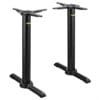 Detroit Twin Self Leveling Cast Iron Table Base - Dining Height