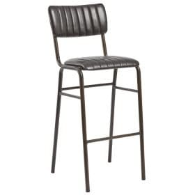 Harlow-Stacking-Bar-Stool-Vintage-Black-Nobis-Restaurant-Furniture-Front -View