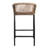Copa Rope Weave Bar Stool - Back