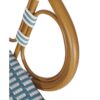 Solent Weave Stacking Outdoor Arm Chair - Blue White - Close Up
