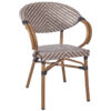 Montpellier Bistro Chair – Aluminium Frame, Ideal for Restaurant Terraces – Grey
